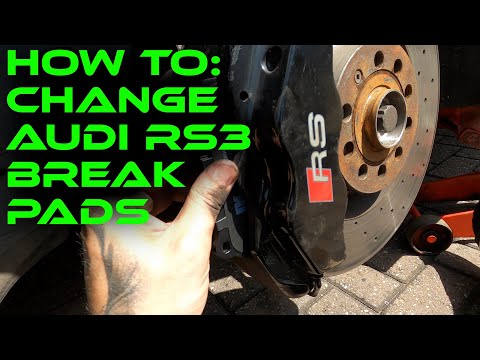 NEW BRAKE PADS ON AUDI RS3 *HOW TO* EASY DIY (RS3 BRAKES ON GOLF R)