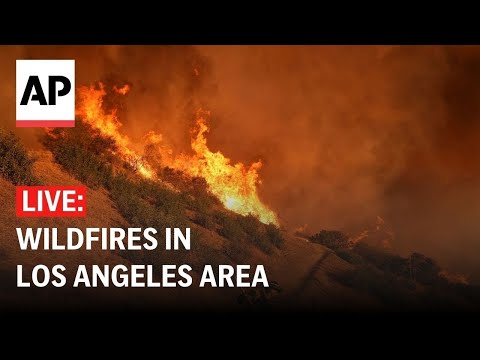 LIVE: Aerial view of wildfires in the Los Angeles area