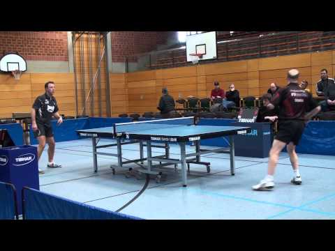 Tischtennis 2 Bundesliga TV Hilpoltstein vs Sachsen Doebeln 2010 17 Einspielen Demek Tomas  1