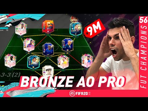 ENFRENTAMOS um TIMAÇO de 9 MILHÕES na BUSCA pelo ELITE na WL! | Bronze Ao Pro #56 | FIFA 20 UT