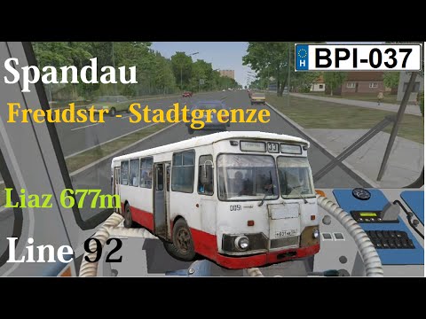Omsi 2 - Berlin Spandau - Line 92 - [Freudstr - Stadtgrenze]