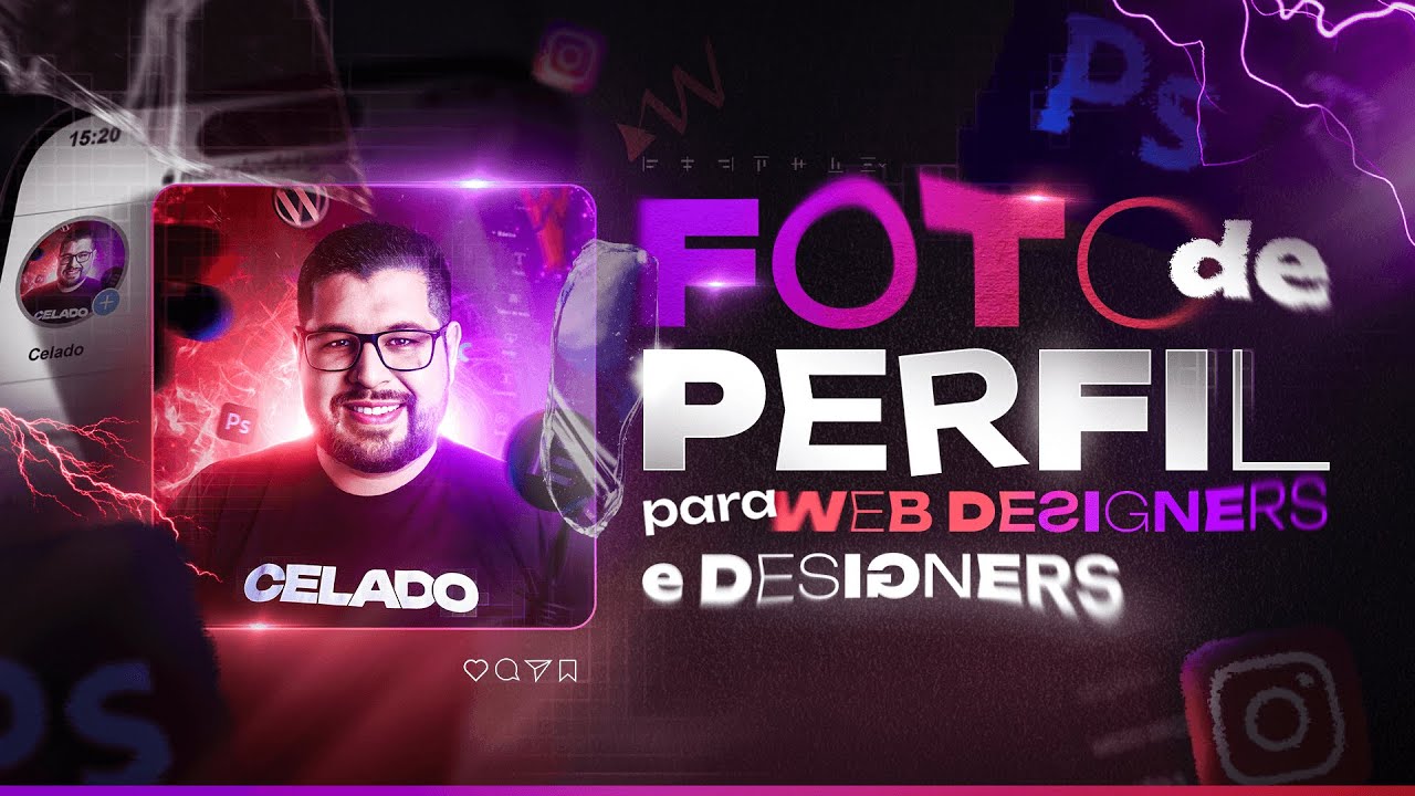 Como criar uma FOTO DE PERFIL PROFISSIONAL para designers e web designers no PHOTOSHOP
