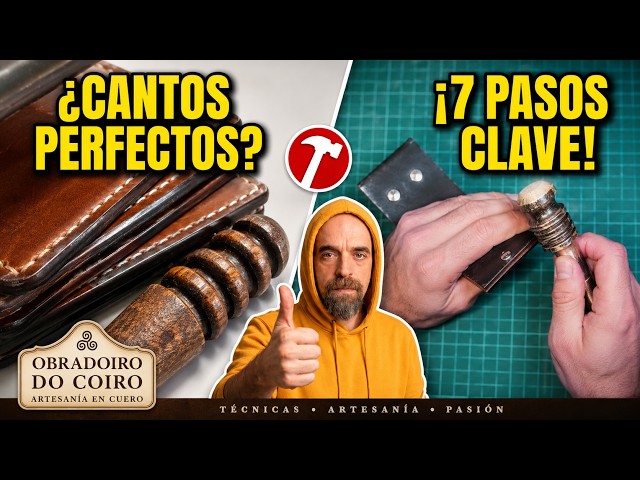 Vídeo relacionado con Bruñidor de cuero, 2 piezas de dispositivo de bordes de madera para lijar artículos de cuero de varios espesores Bordes limpios en proyectos de artesanía de cuero