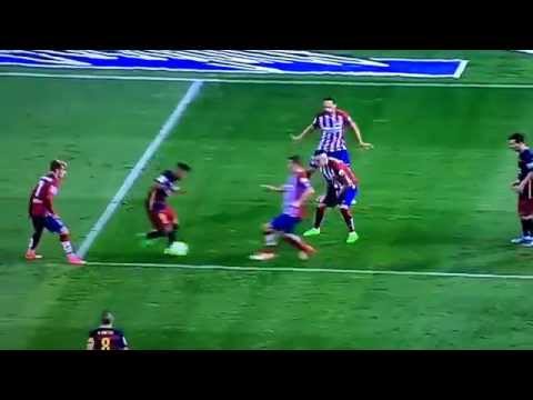 ATLETICO MADRID VS BARCELONA 1-2 12/09/2015 GOAL MESSI