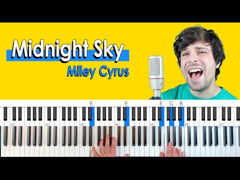 How to play “Midnight Sky” by Miley Cyrus [Piano Tutorial + Chord Chart]