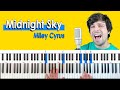How to play “Midnight Sky” by Miley Cyrus [Piano Tutorial/Chords for Singing]