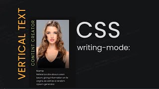 CSS Vertical Text Typography | CSS writing-mode &amp; text-orientation Property | csPoint