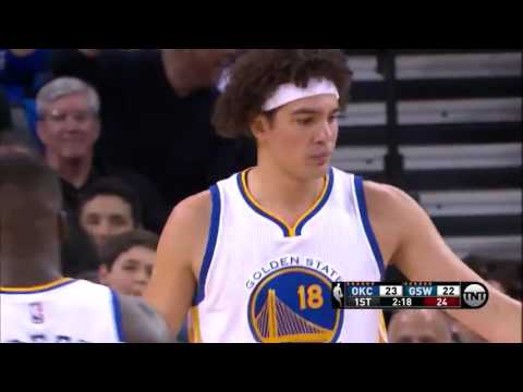 Anderson Varejao Draws the Foul & Scores | Thunder vs Warriors | March 3, 2016 | NBA 2015-16 Season