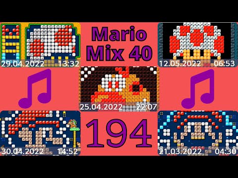 194 🎵 Mario Mix 40 🎵 Listen To Music 👷 Super Mario Maker 2 👷 [No Commentary]