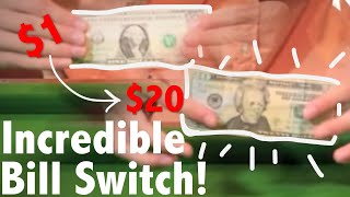 (Advanced) Bill Switch $1 - $20 - Money Magic - Magic Tricks REVEALED