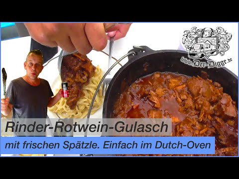 Rotweingulasch aus dem Dutch Oven | Leben im Wohnmobil