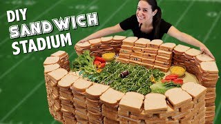 DIY 7 INGREDIENT SANDWICH STADIUM 🥪🏟️