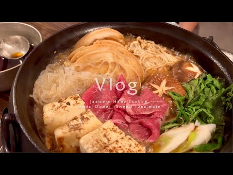 Sukiyaki for the Holidays|Matcha Warabi Mochi|Onigiri Dog Bento|Japanese Cooking Vlog