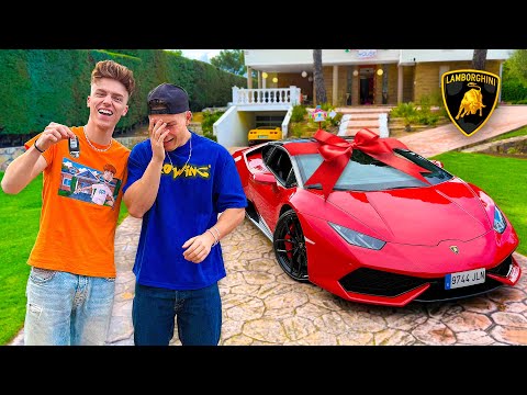 I GAVE MY FRIEND THE LAMBORGHINI OF HIS DREAMS... HE CRIES