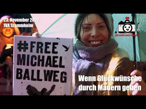 Geburtstagsfeier für Michael Ballweg an der Justizvollzugsanstalt Stuttgart-Stammheim