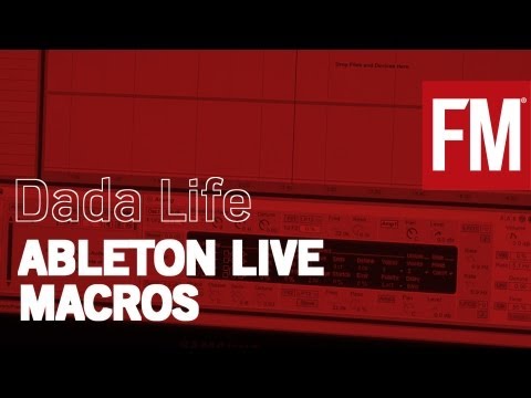 Dada Life In The Studio explaining how to use Ableton Macros