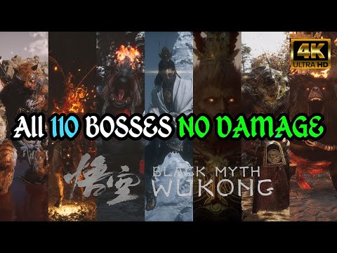 Black Myth: Wukong | All 110 Bosses (NO DAMAGE) + All 3 Endings [4K]