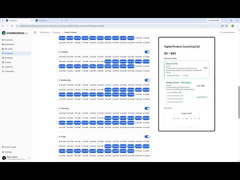 Tutorial: How to create and sell 1:1 coaching calls online