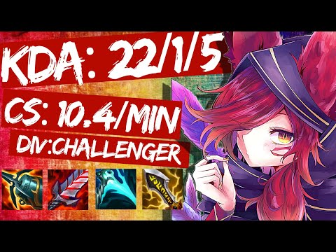 Xayah ADC s11 (KDA: 22/1/5) - FULL GAME CHALLENGER REPLAY