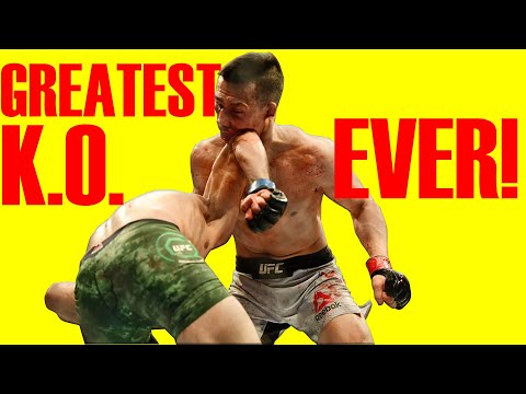 REMAKE!The Greatest K.O in MMA history! Yair Rodriguez vs Korean Zombie fight UFC Fight Night 139
