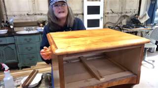 How To Strip Old Varnish | Refinishing Wood Top Table PART 1