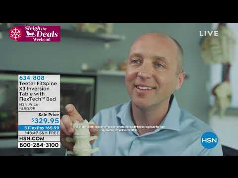 Teeter FitSpine X3 Inversion Table with FlexTech Bed