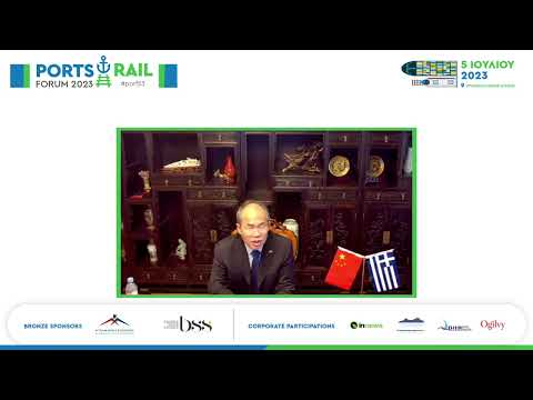 Fórum Portuário e Ferroviário 2023_Sr. Xiao Junzheng, Embaixador da República Popular da China no H...
