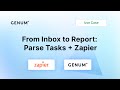 Use Case 4 Automating Mail Task Parsing From Inbox To Report With Genum Zapier
