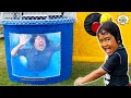 Ryan's Dunk Tank Family Challenge and more 1hr kids video!