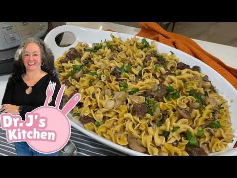 Easy Instant Pot Beef Stroganoff | Creamy & Comforting One-Pot Dinner Recipe