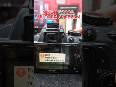 ERROR Press shutter release button again || Nikon d3100