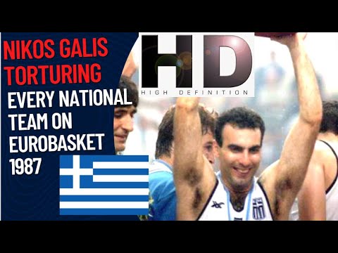 Nikos Galis DESTROYING every National Team on EuroBasket 1987