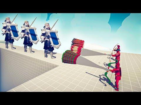 3x MIRROR SHIELD KNIGHT vs 3x EVERY GOD - 🏹Totally Accurate Battle Simulator TABS
