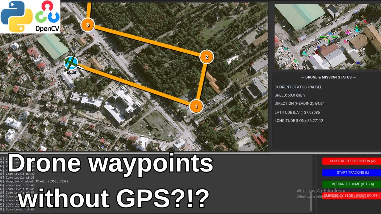 Visual Waypoint Drone Flight: AI-Powered Navigation Without GPS | Python OpenCV