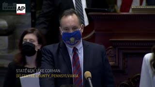 Shouting match erupts in Pa. Senate over election