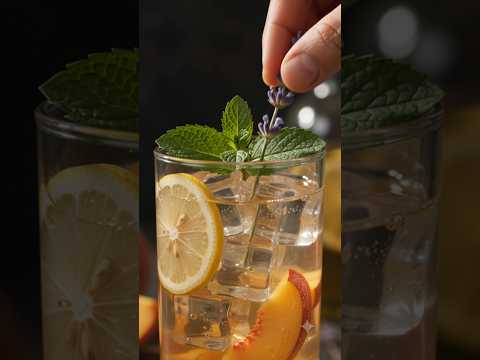 Bezalkoholni koktel od breskve lavande i limuna 🍑🍋