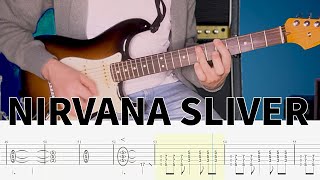 Sliver Nirvana Guitar Tab Cover Lesson Tutorial