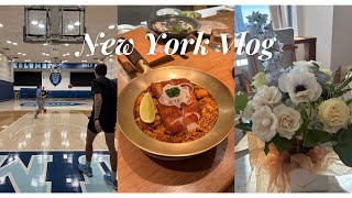 ニューヨークVLOG｜冬のニューヨーク❄️ミシュランレストラン、コロンビアMBA生活、バスケ部の練習に行ってきた🏀｜アメリカ生活