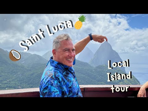 St Lucia island tour with our friend Judy and dinner with her family. What a great experience.