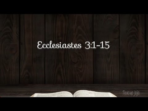 Ecclesiastes 3:1-15 - New Beginnings - NLT Audiovisual