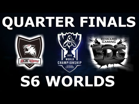 ROX Tigers vs EDG - Quarter Finals Full Series S6 LoL eSports World Championship 2016! ROX vs EDG