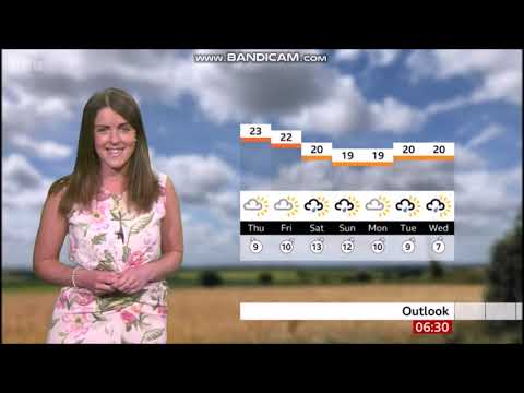 Alex Osbourne BBC ONE Spotlight weather August 9th 2023 - 60 fps in HD!