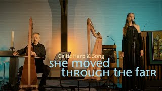 "She Moved Through the Fair" - Nadia Birkenstock &amp; Ralf Kleemann (Celtic Harp) LIVE in Hamburg