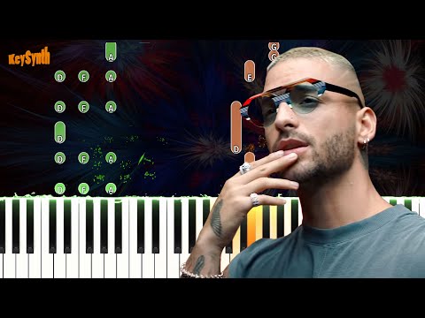 Amor en Coma - Manuel Turizo x Maluma - Piano Tutorial - KeySynth