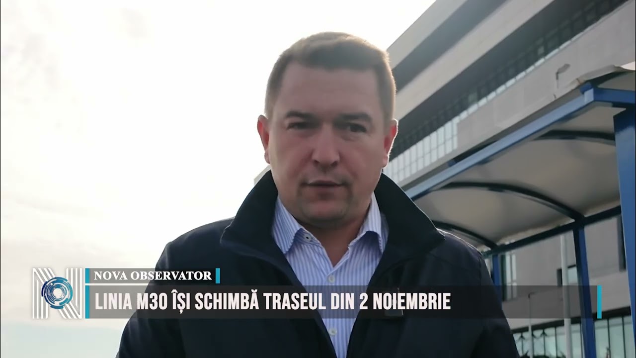 Linia M30 își schimbă traseul din 2 noiembrie