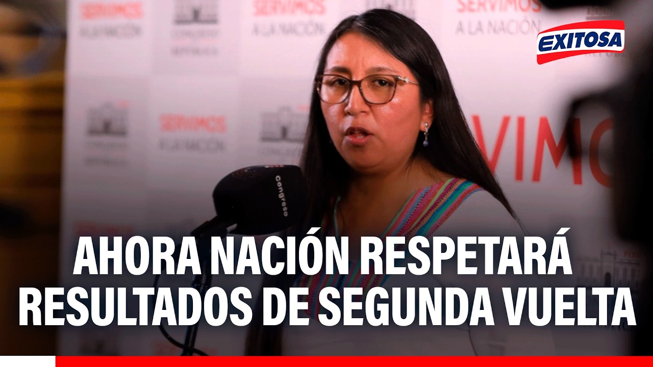 🔴🔵Ruth Luque:Ahora Nación respetará resultados, pero "no escucha lo mismo por parte del fujimorismo"