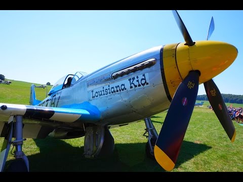 P-51 Mustang Merlin Engine Sounds "No Music" roaring and whistling