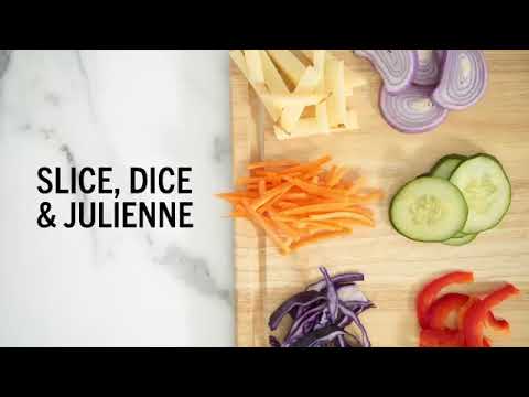 Mandoline Slicer, Julienne + Dicer for Vegetables, Meal Prep