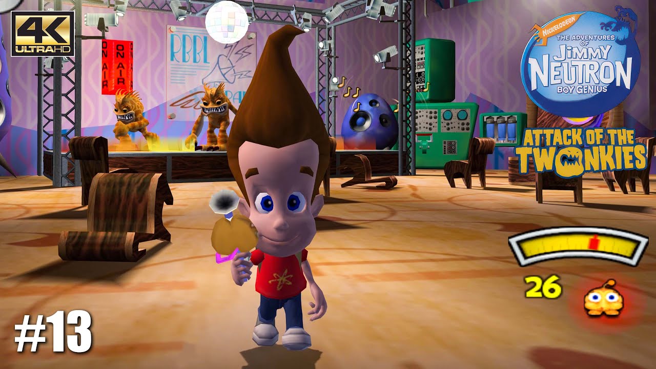 Jimmy Neutron Boy Genius Attack of the Twonkies PS2 Playthrough Gameplay 4K / PART 13