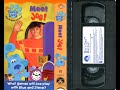 Opening To Blue S Clues Meet Joe US VHS 2002